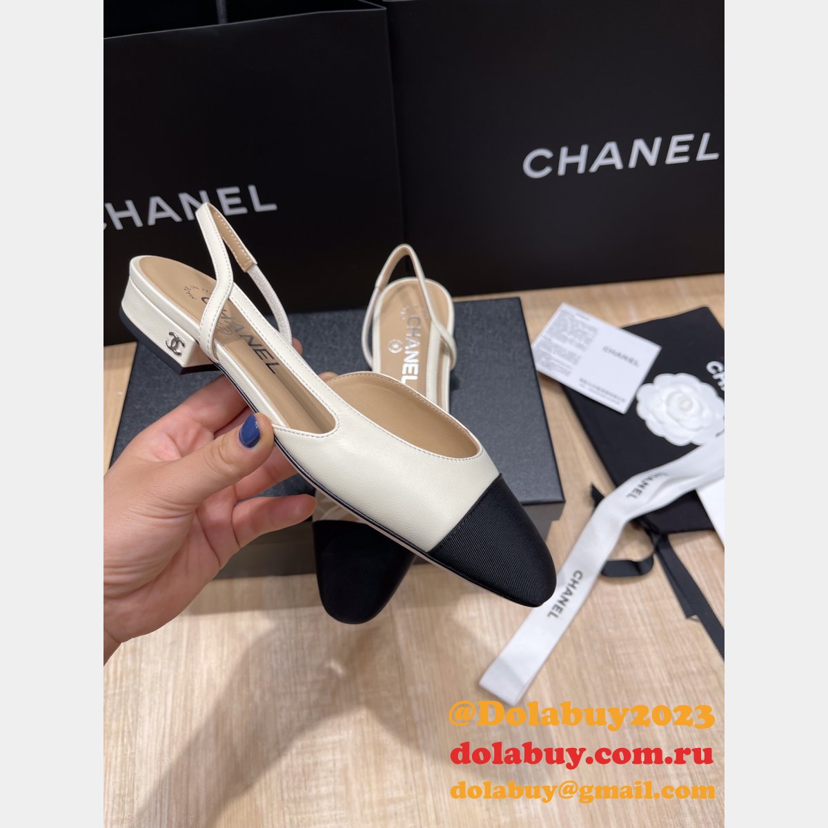 Luxury Knockoff CHANE Cheap SLINGBACKS