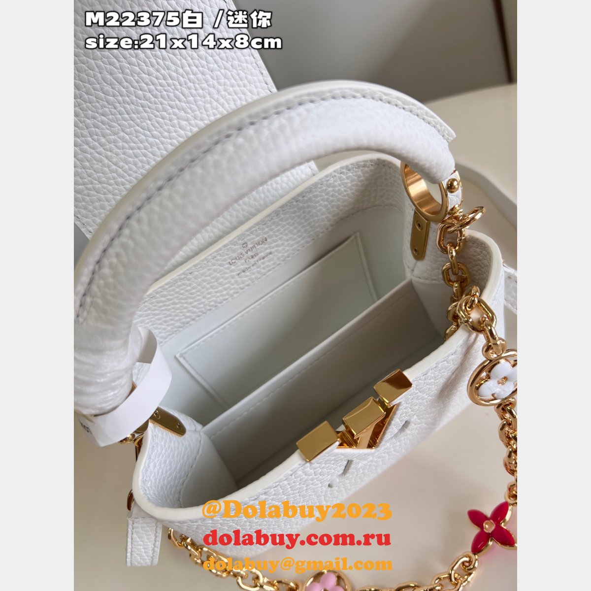 Capucines Louis Vuitton Knockoff M22375 Top Qualitys Bag