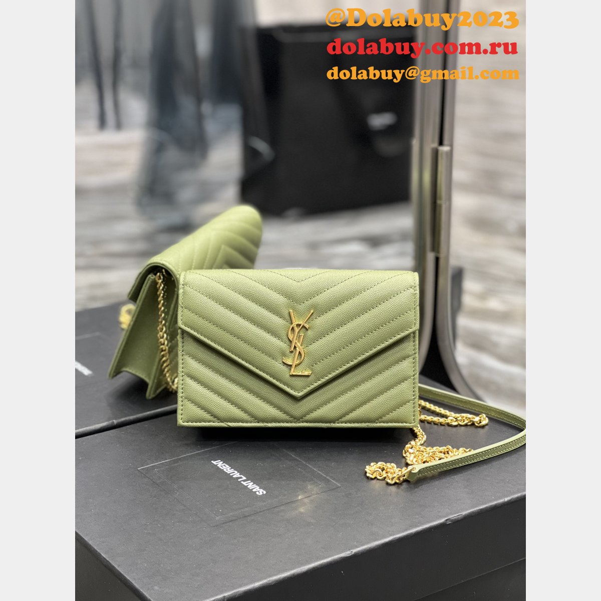 Replica YSL Saint Laurent Monogram 393953 Woc Wallet Fashion Bag