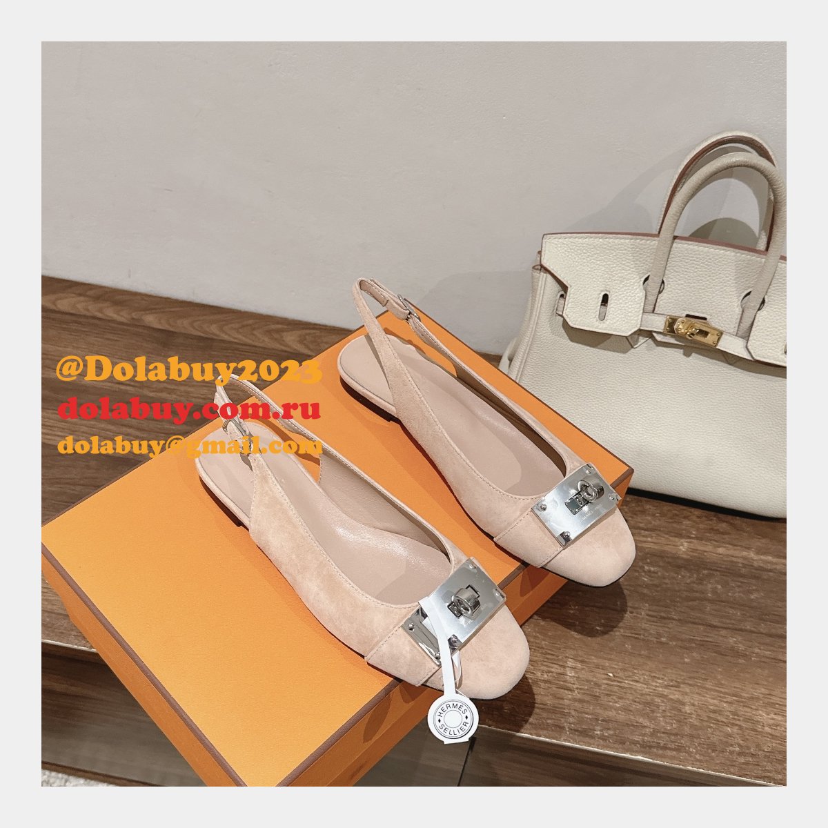 Luxury Designer hermes Innocente slingback