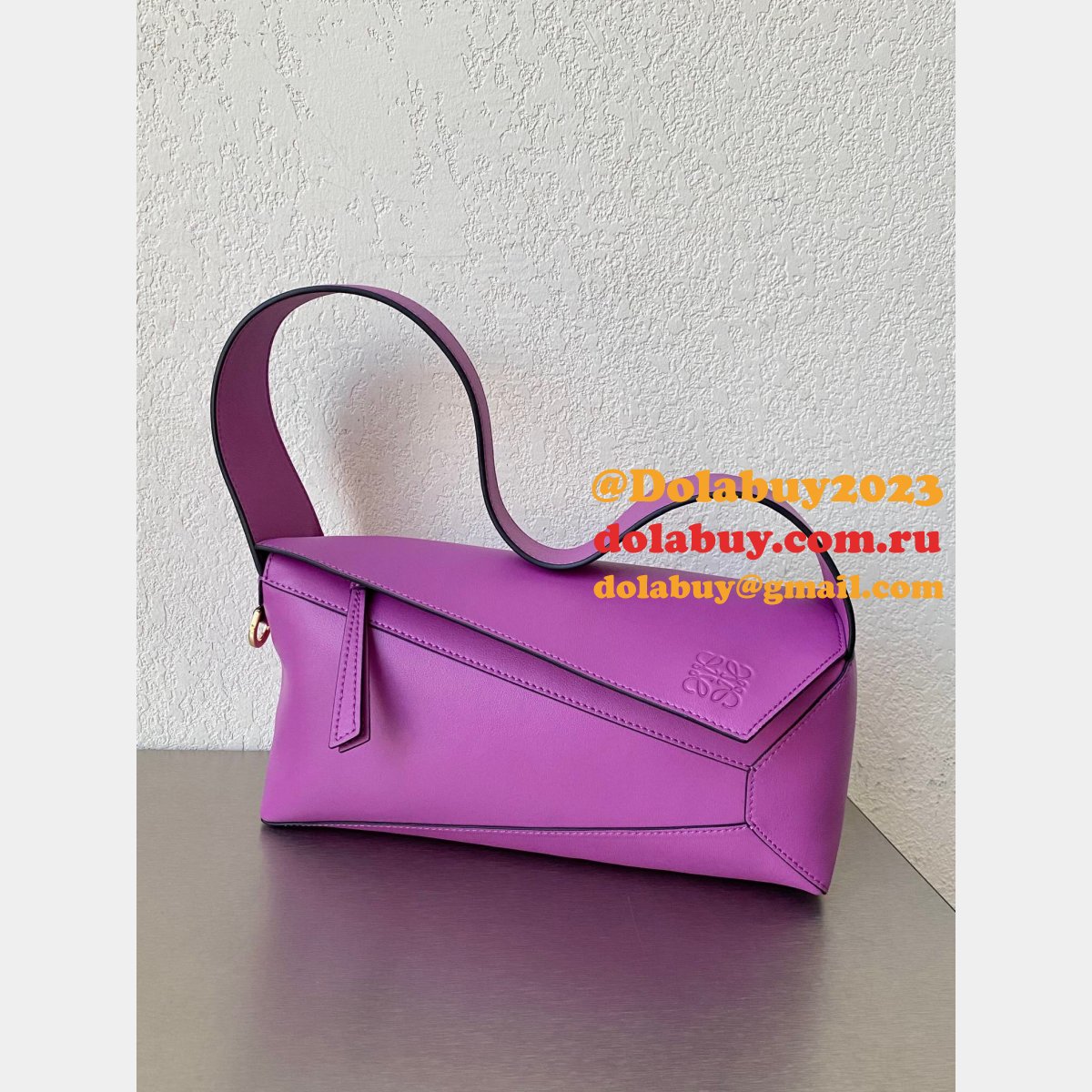 Shop Loewe Replica Puzzle Leather Hobo Top Quality Bag