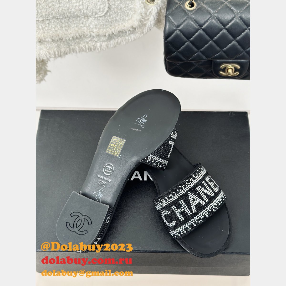 Slippers Heel Flat 6CM Replica Designer Shoes Online Store