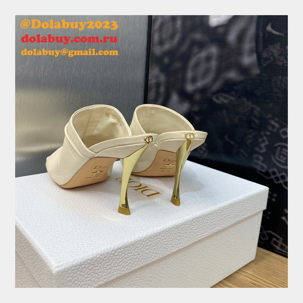 Knockoff Top Quality Dior D-Fame slippers