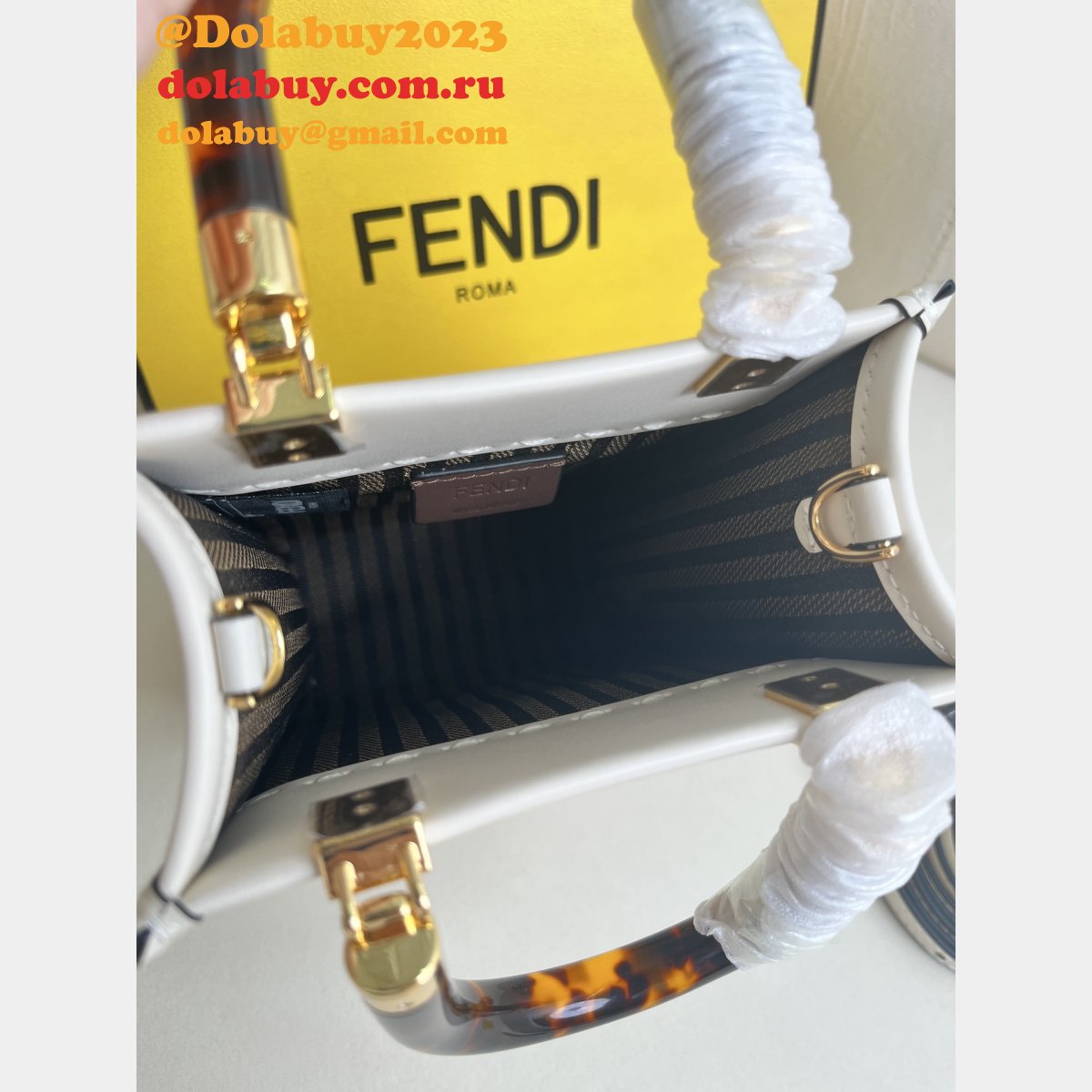 7 star F**di roma sunshine mini handbag