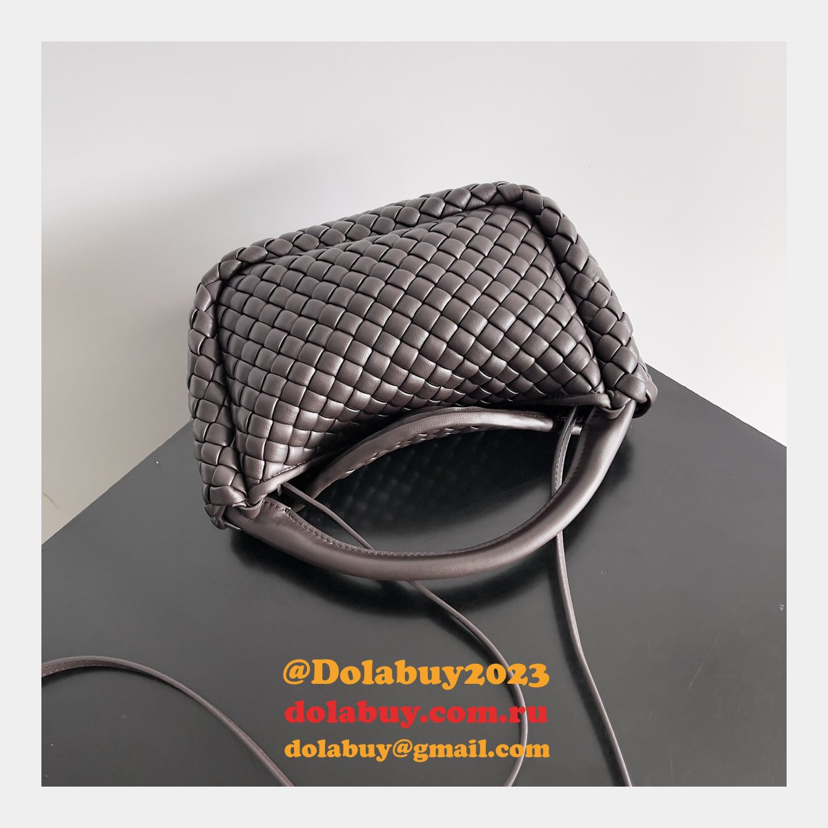 new b0tte*a Ven*ta cobble top handle bag
