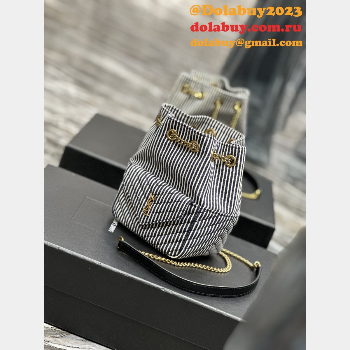 UK Quality Replica Saint Laurent Joe Denim Stripes 631052/672609 Bags