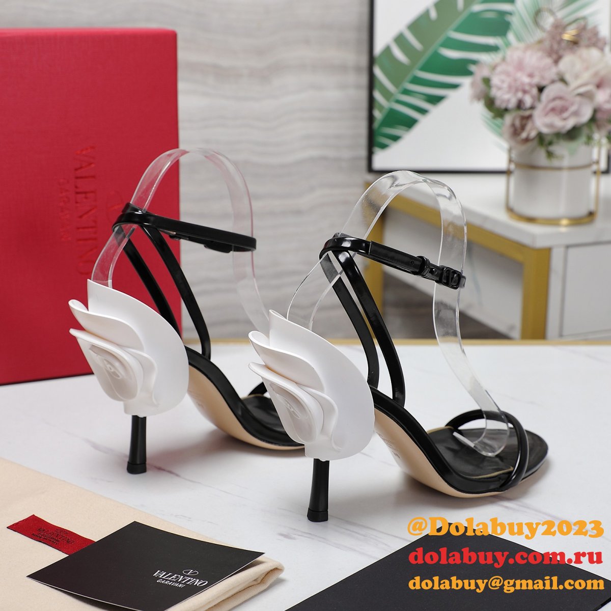 Knockoff Valentino Garavani Heel 10cm Pumps Slingbacks Shoes
