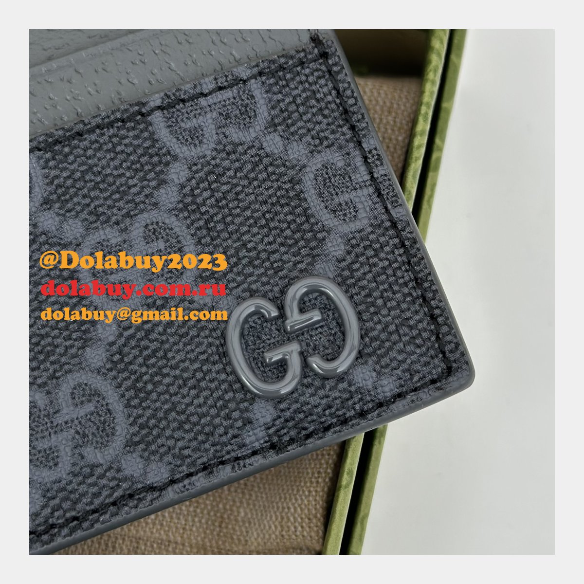 replica G*u*i 1:1 mirror 768248 card case holder mens