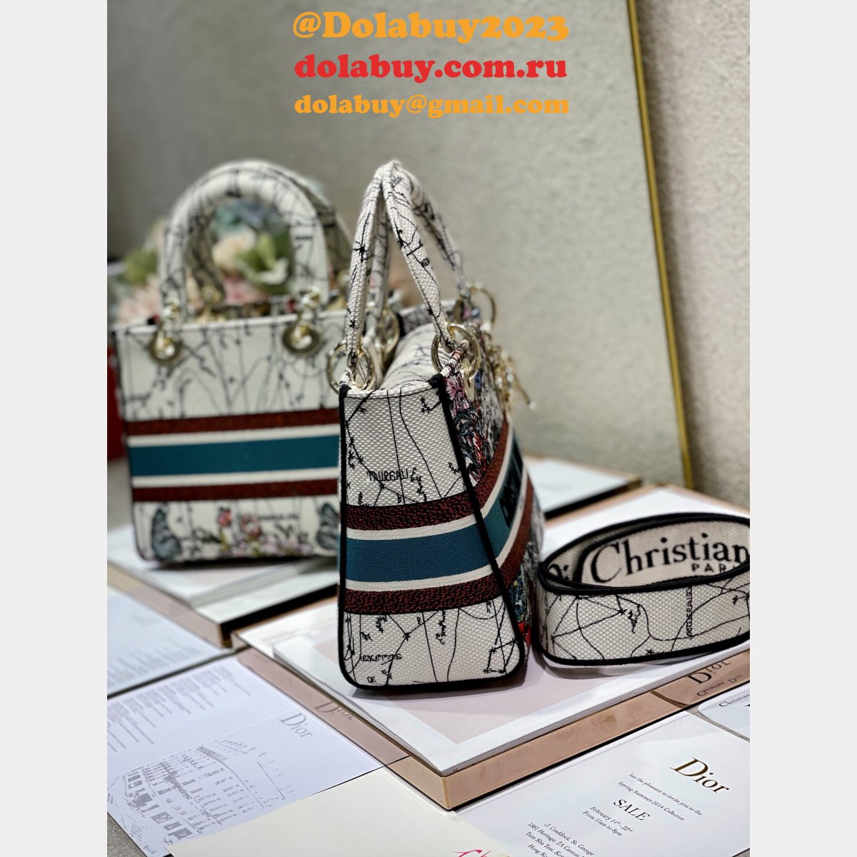 Best Lady Dior 24cm Handbag Mirror Quality