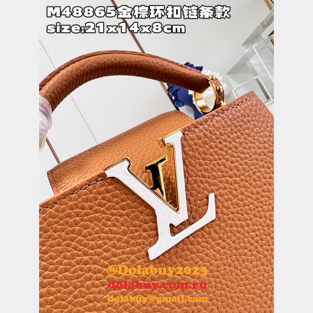 Capucines Louis Vuitton High Quality Fake M48865 Handbag