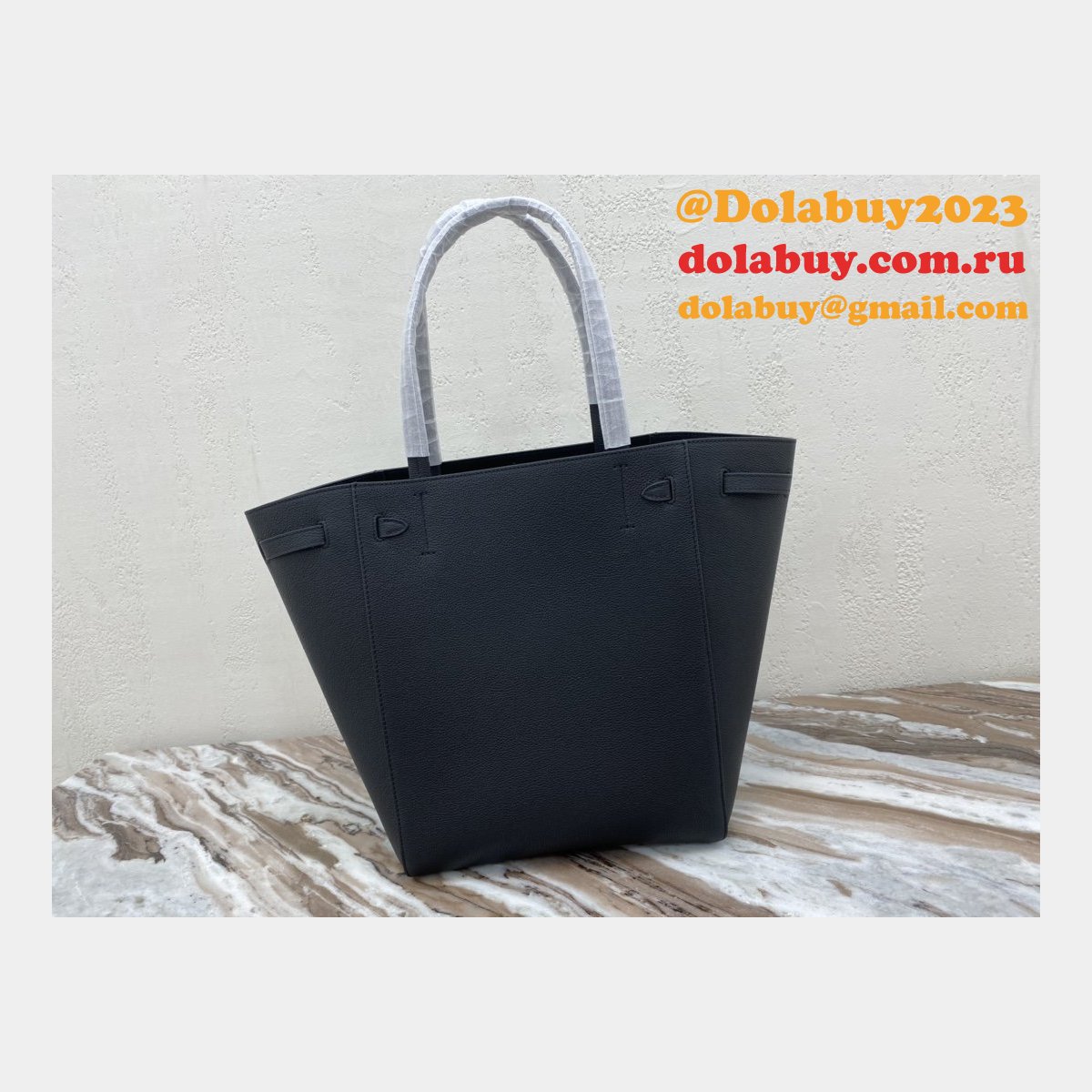 Cheap High Quality Replica Celine Black Cabas Phantom For Sale