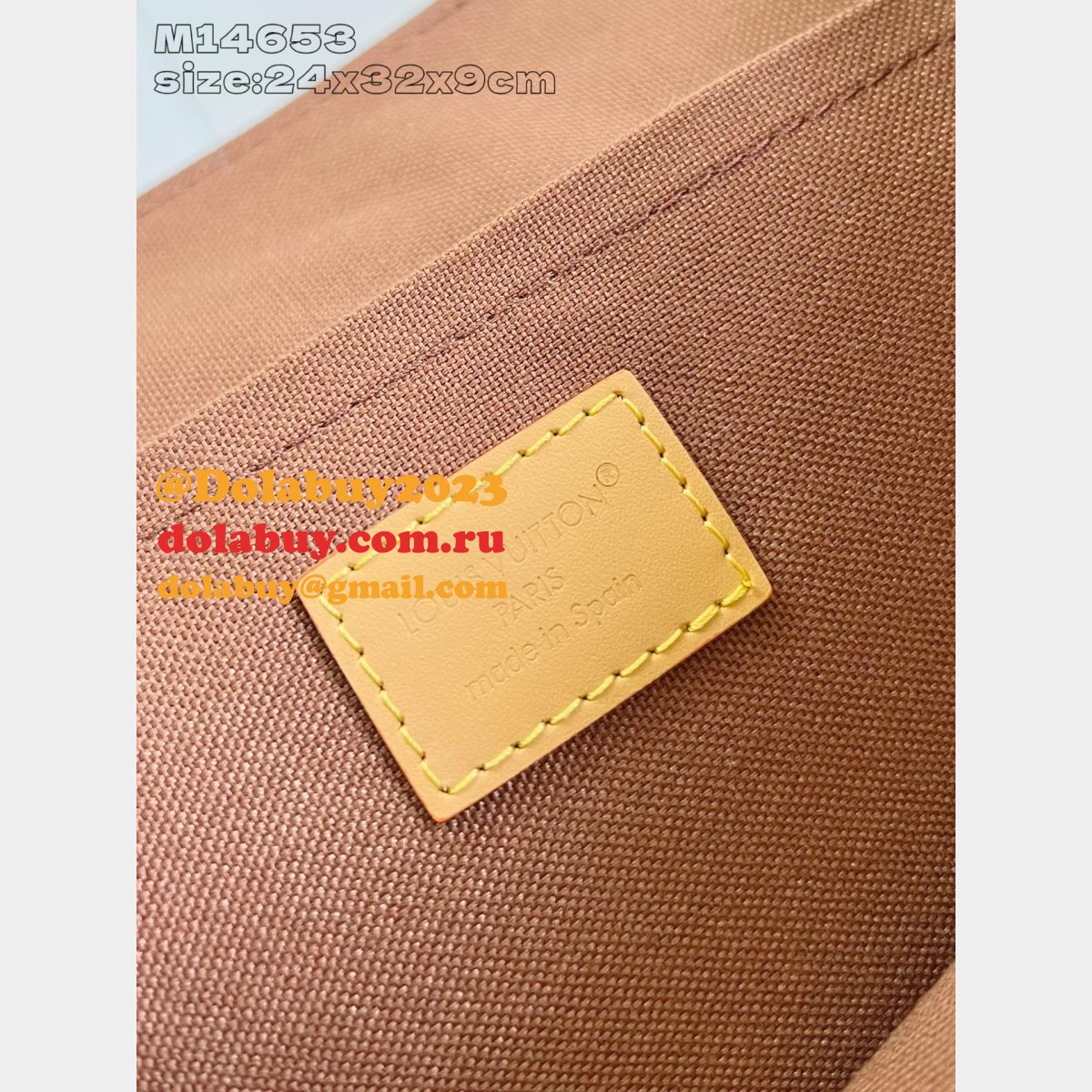 Louis Vuitton High Quality M14653 Backpack Bold Noir Bag