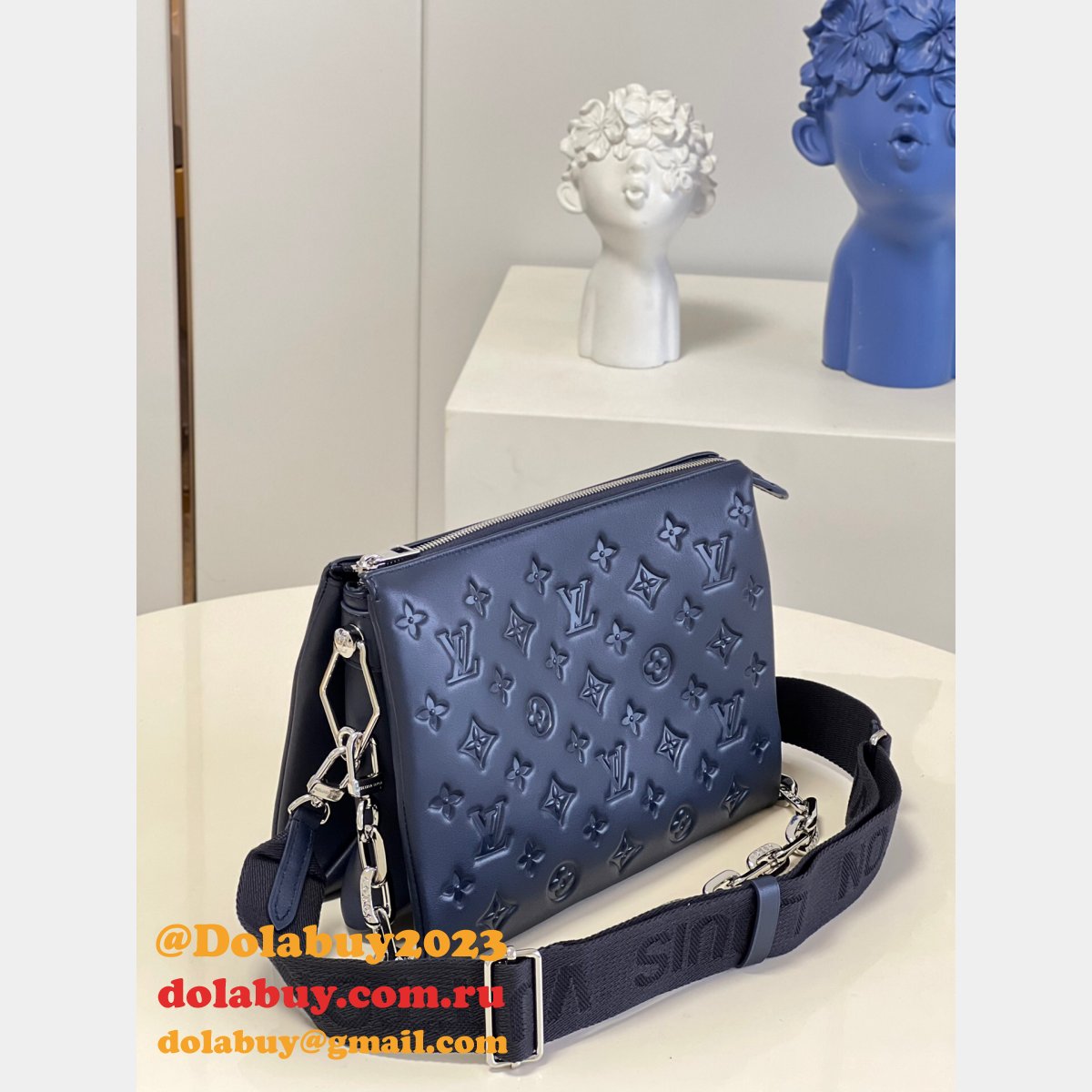 AAA Quality Louis Vuitton M57790 Bags Replica Coussin Navy