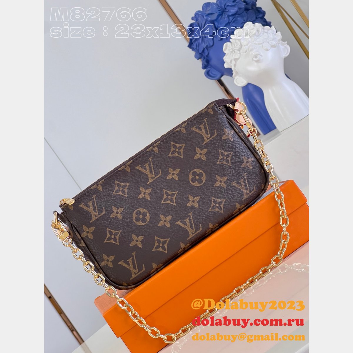 M82766 Pochette Accessoires Monogram Wholesale Louis Vuittons Bag