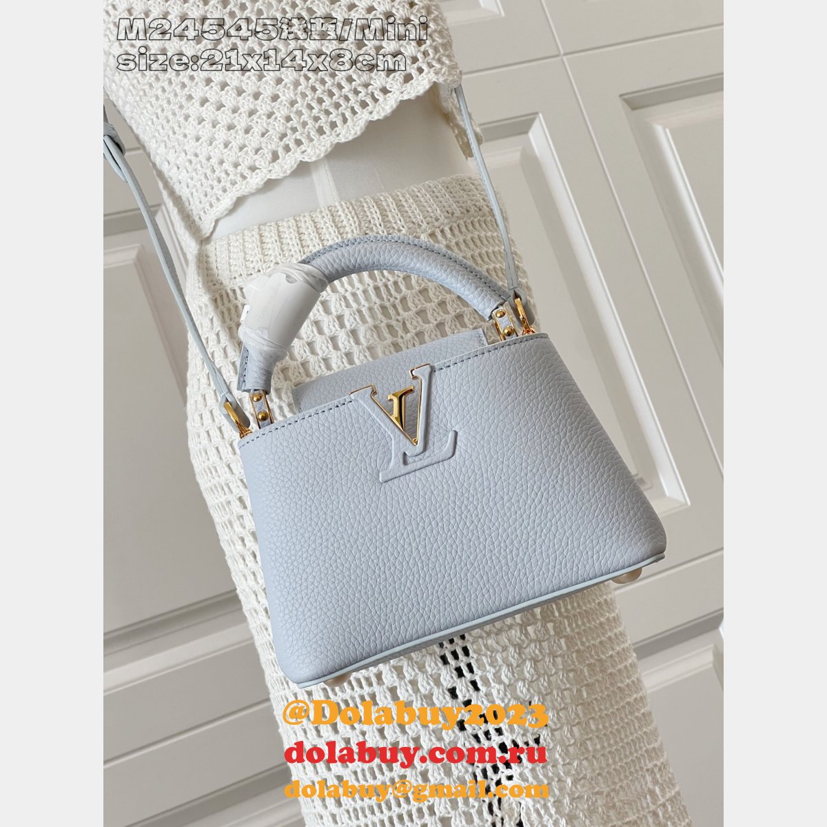 Louis Vuitton Capucines BB Taurillon Leather M24545 Replica Handbags