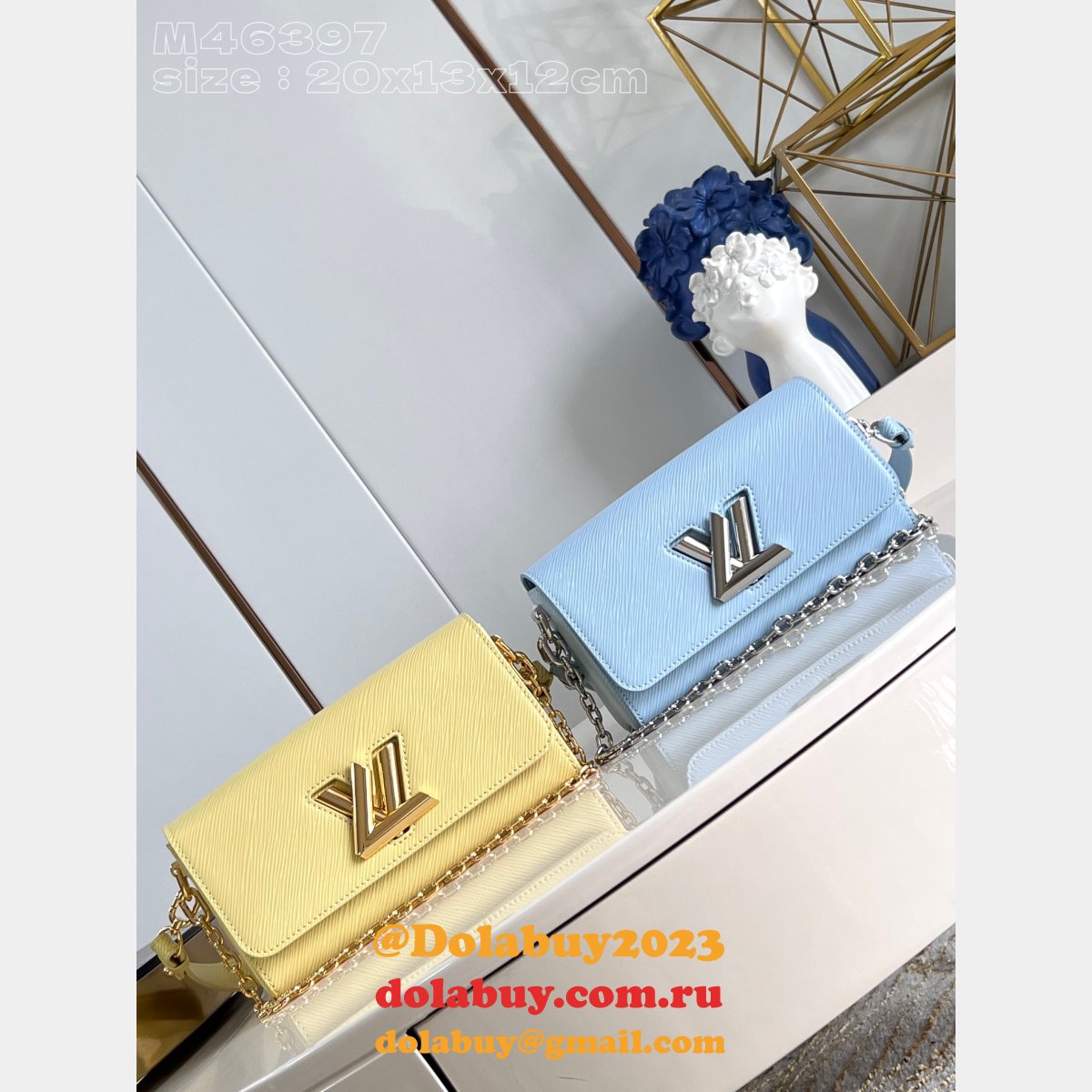 Twist West Top High Quality Replica Louis Vuittons Leather Handbag