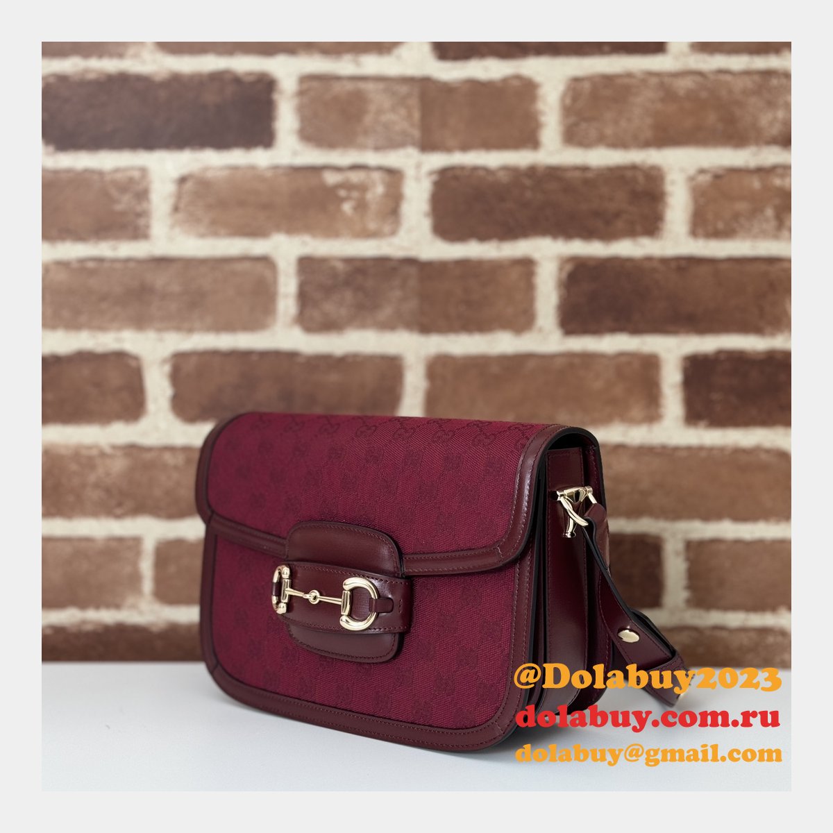 gg supreme 602204 red 602204 replicas G*u*i 1955 horsebit bags