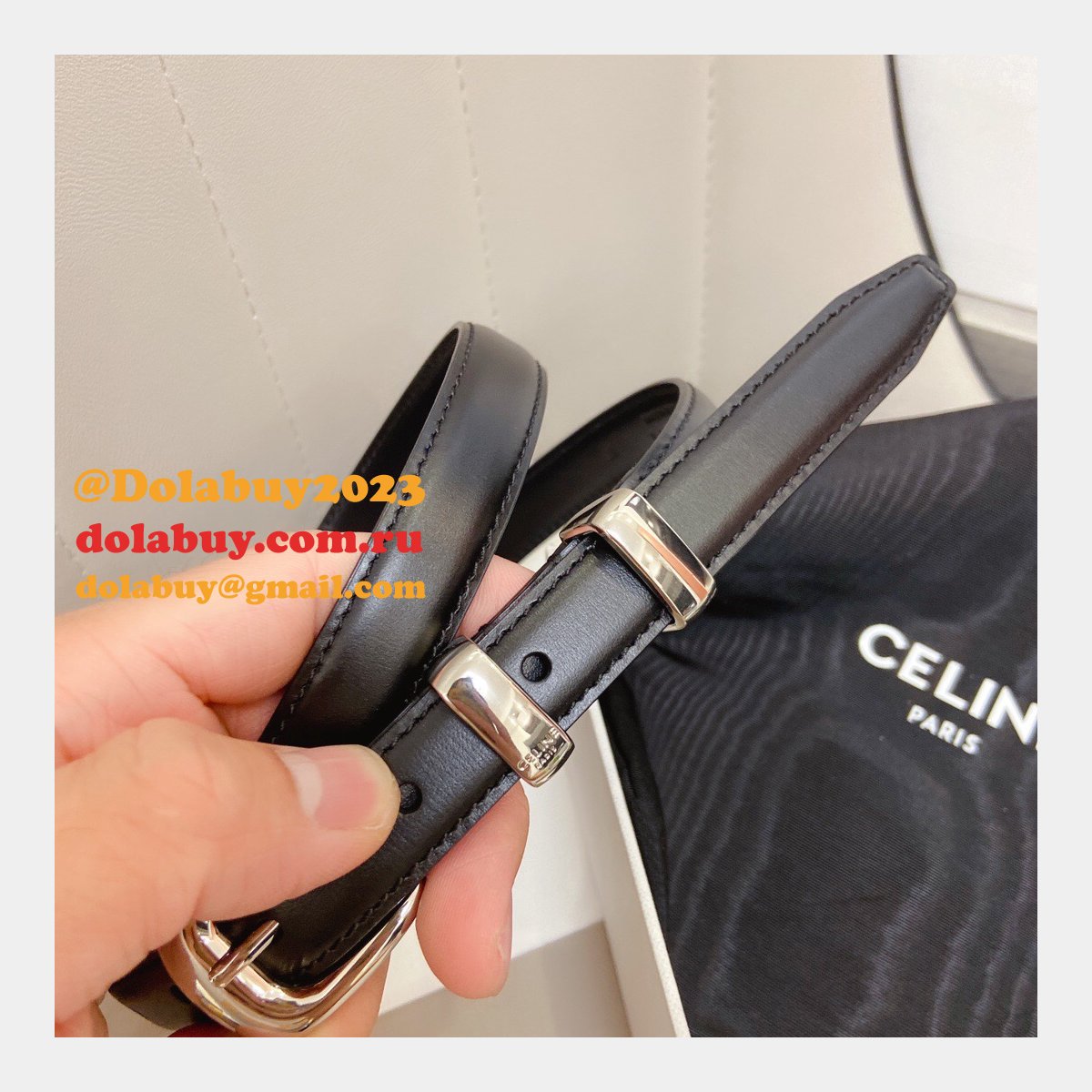 Designer Celine 18mm Replica Belts AAA Dolabuy