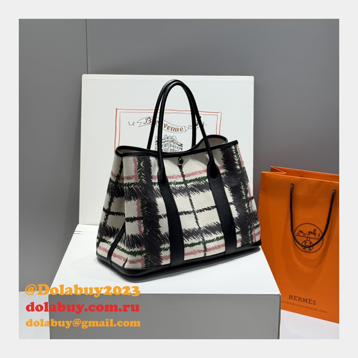 AAA+ Hermes Garden Party Fjord 30/36CM Luxury Bag