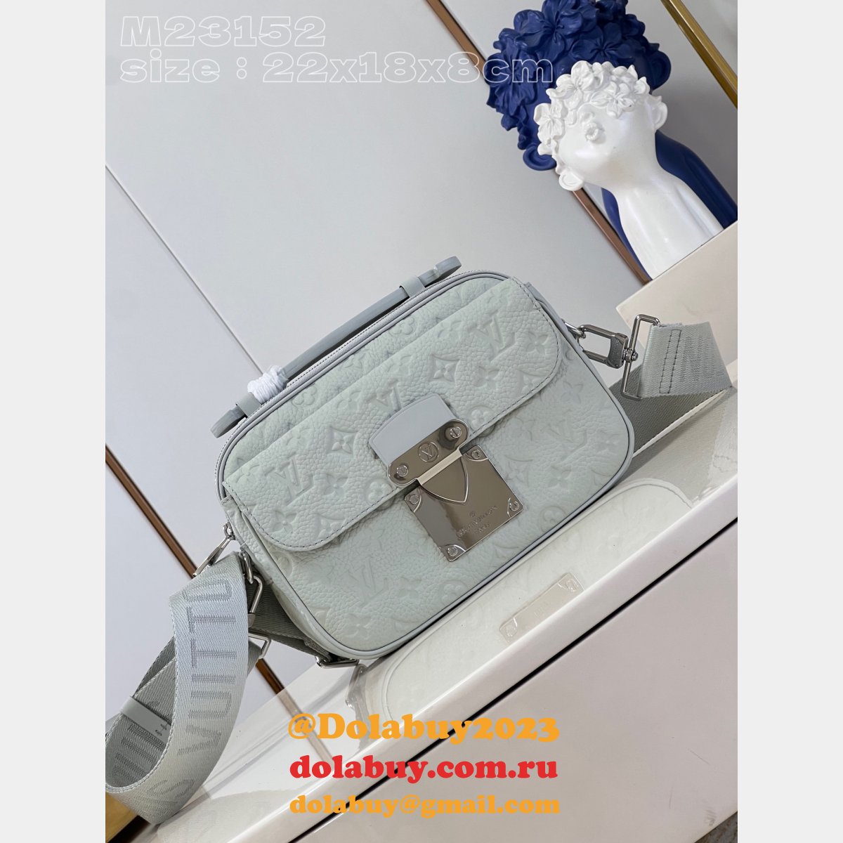 S-Lock Messenger Monogram Taurillon M23152 Louis Vuitton Replica Bag