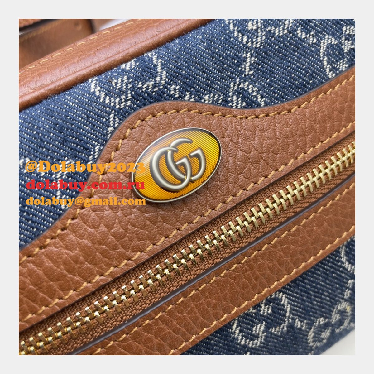 G*u*i replica 517350 ophidia gg mini blue bag