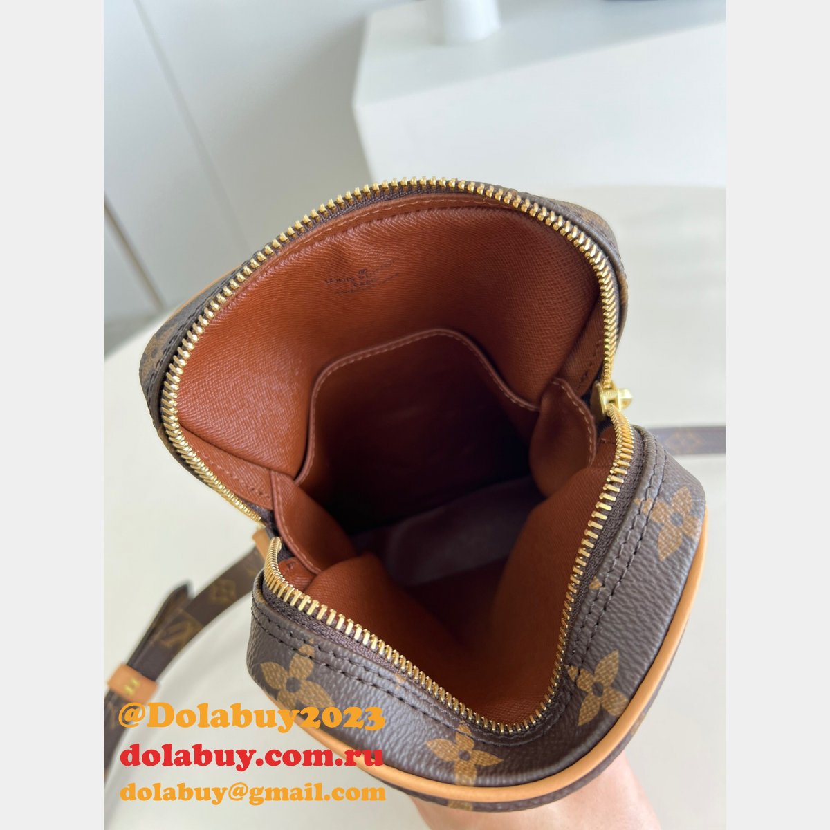 Designer Fake Louis Vuitton M45266 Monogram Canvas Danube Shoulder Bags Store