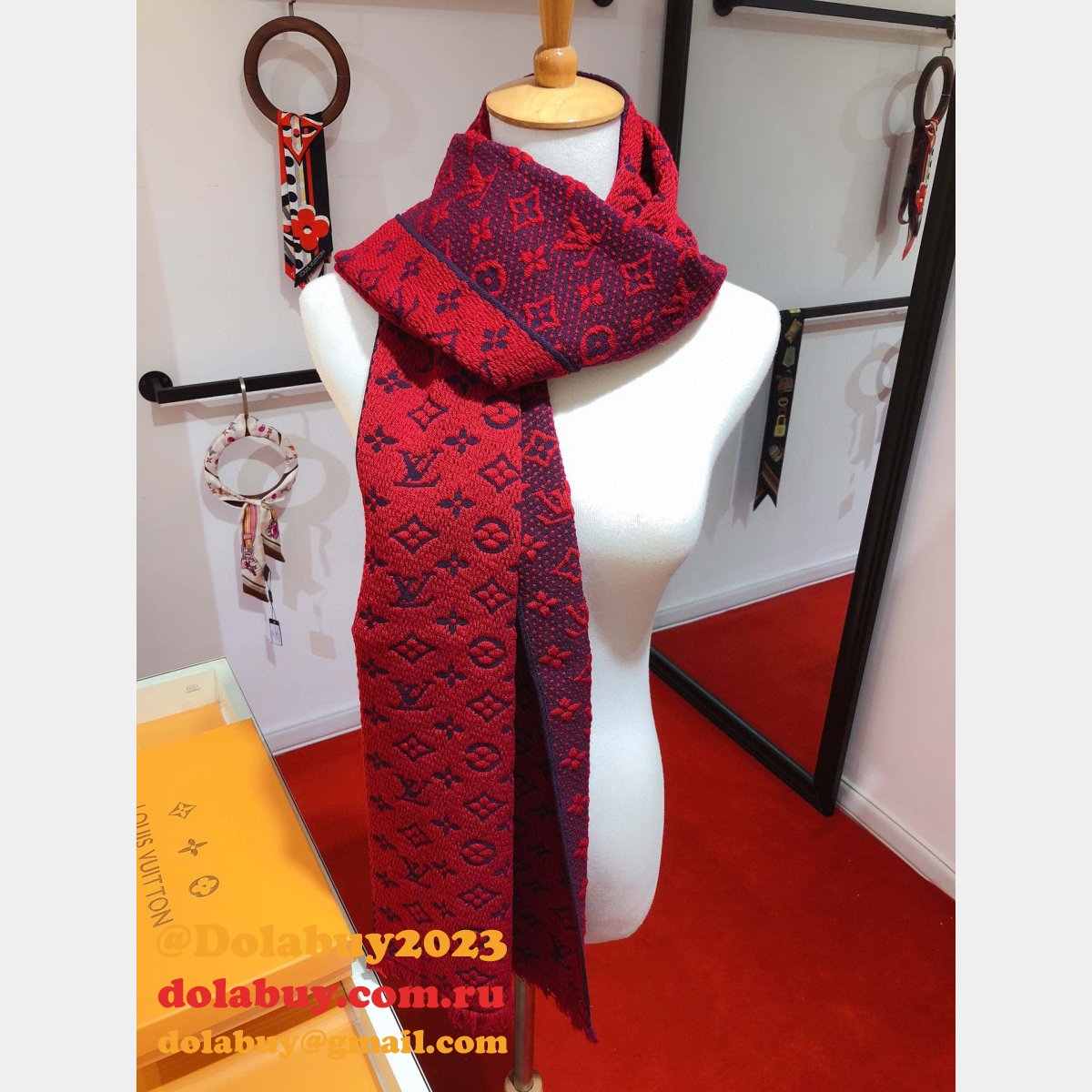 Luxury Fashion LV Winter Cashmere Scarf