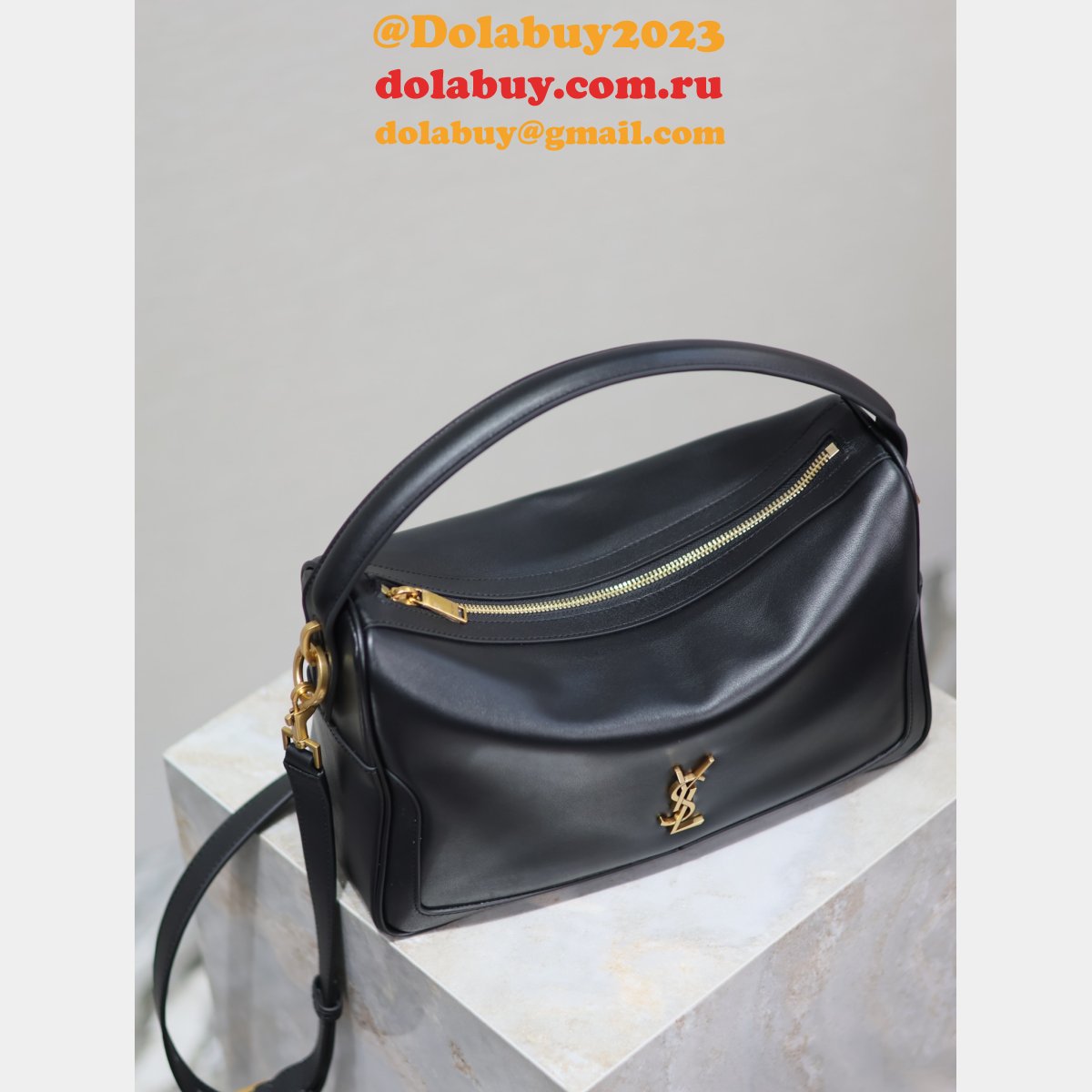Saint Laurent Replica Camera Top-Handle 753826 Black Bag