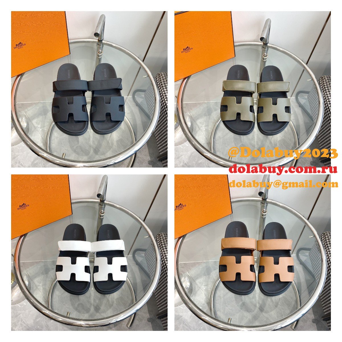 Fashion 1:1 Mirror hermes Chypre sandal