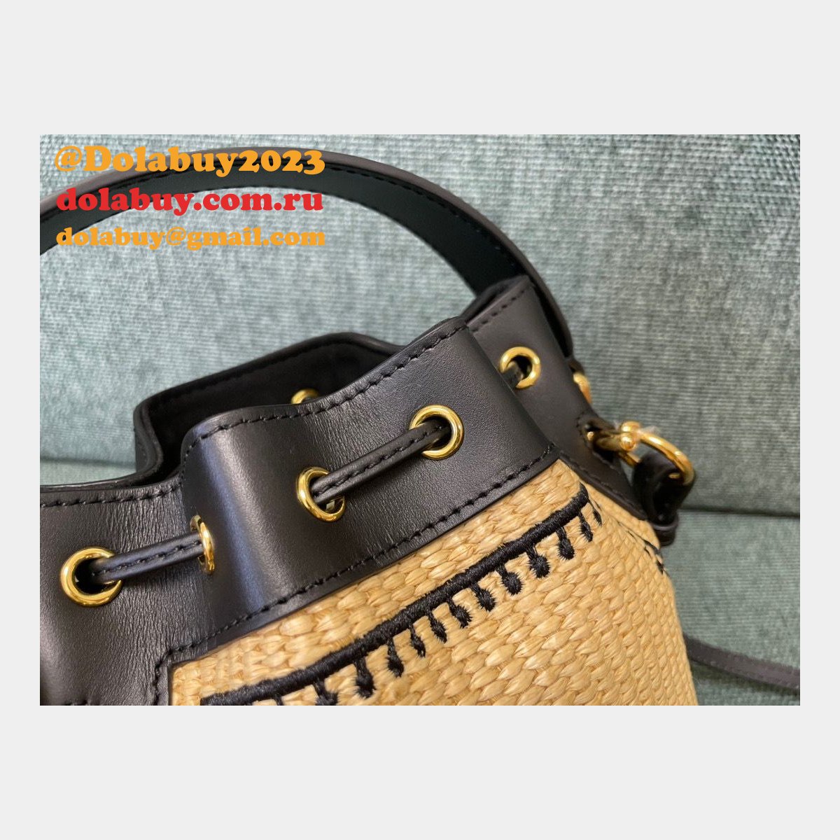best top F**di mini bucket replicas bag