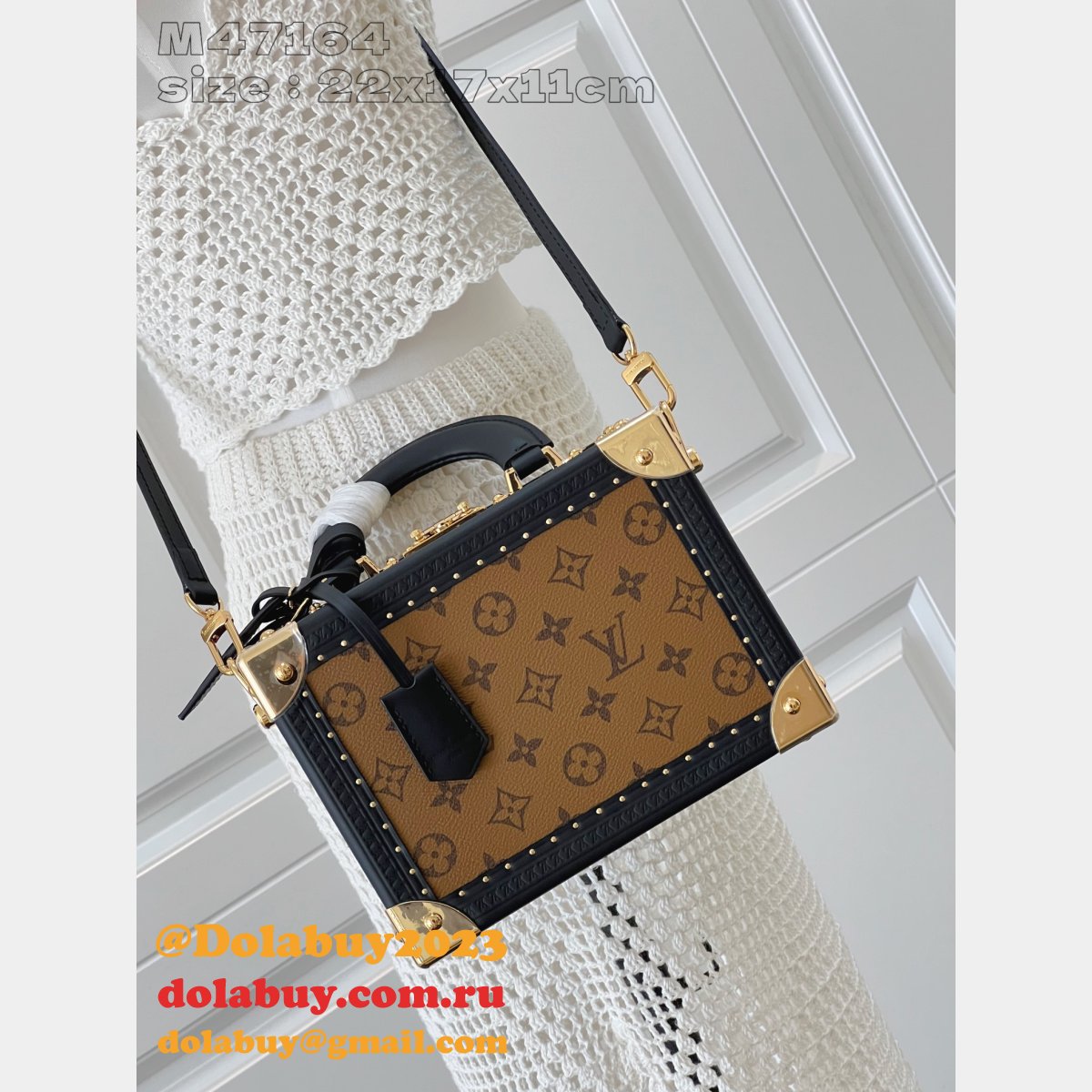 Louis Vuitton Inspired M47164 Petite Valise Monogram Reverse Bag
