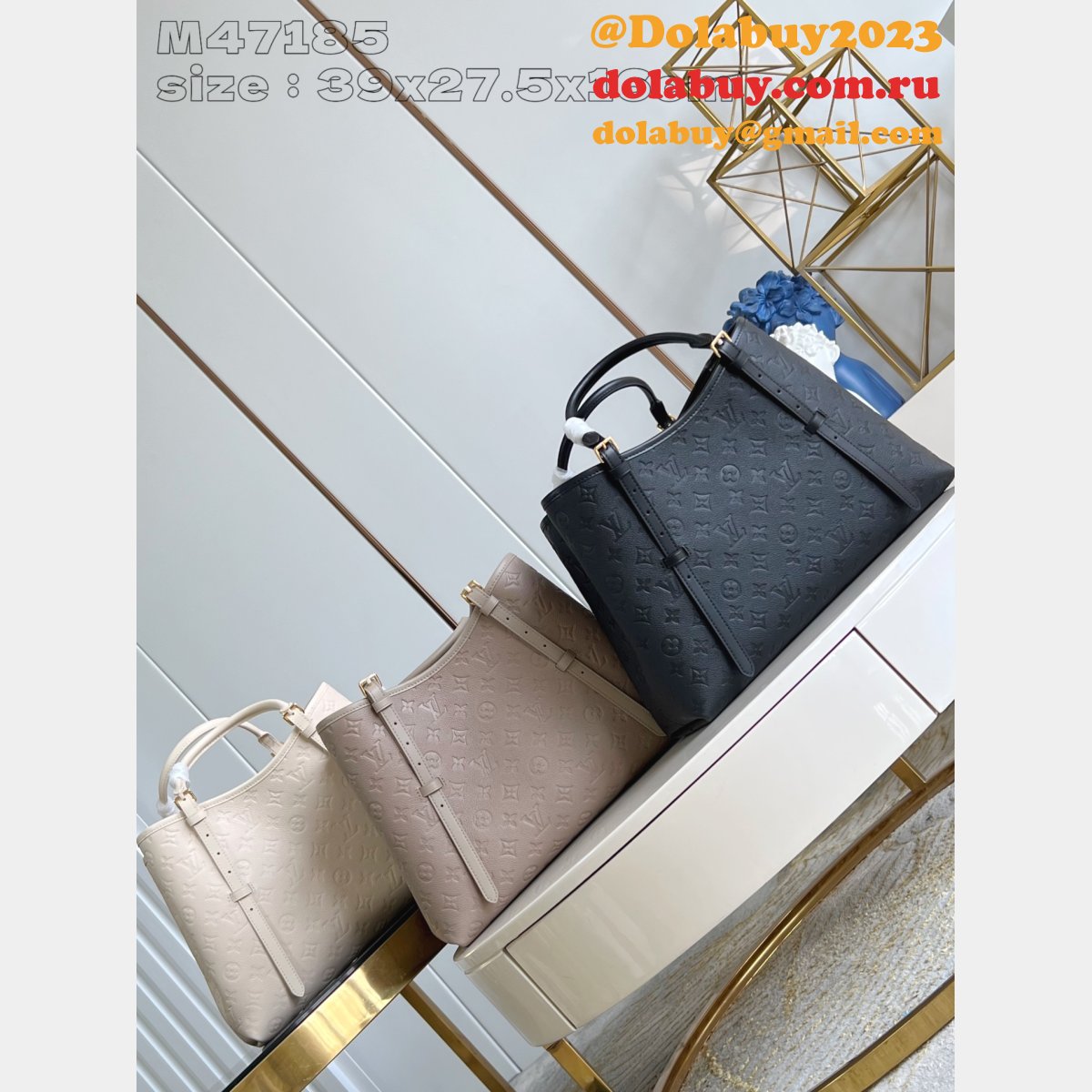 Replica Louis Vuitton Babylone Tote MM M47185/M11394 Perfect Bag