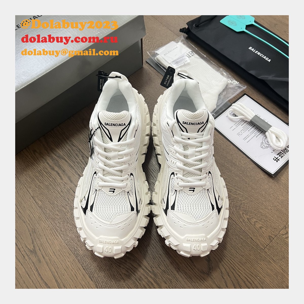 Replica Balenciaga Duplicate Defender Extended-sole Sneakers