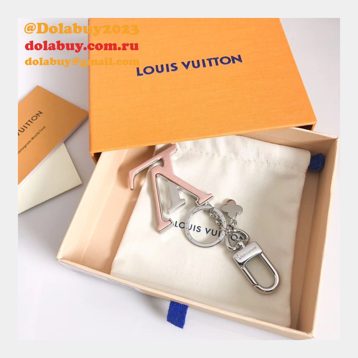 Louis Vuitton Capucines Bag Charm and Key Holder M63079 Pink/Red/Black