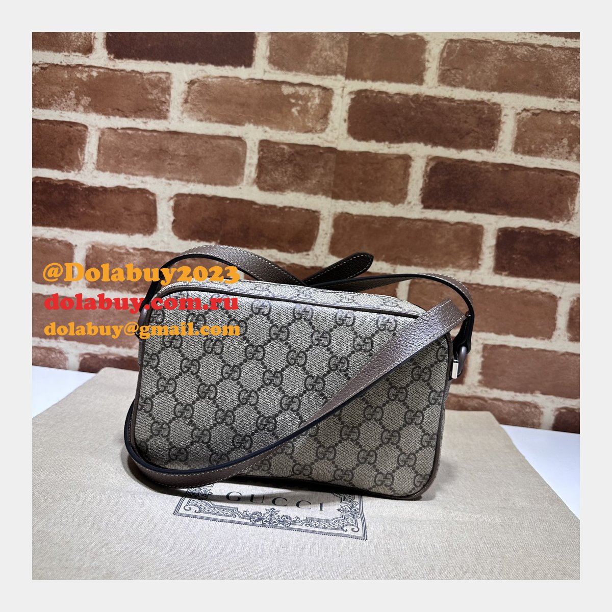 gg crystal 760342 G*u*i designer replica shoulder bag