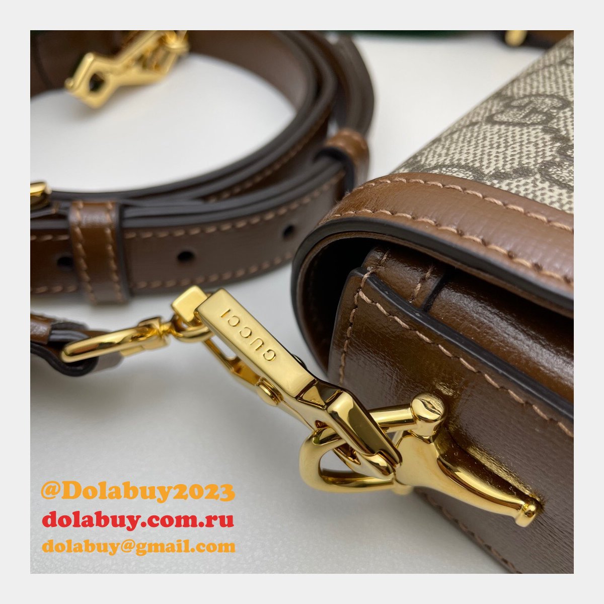 G*u*i beige replicas horsebit 1955 mini aaa bag