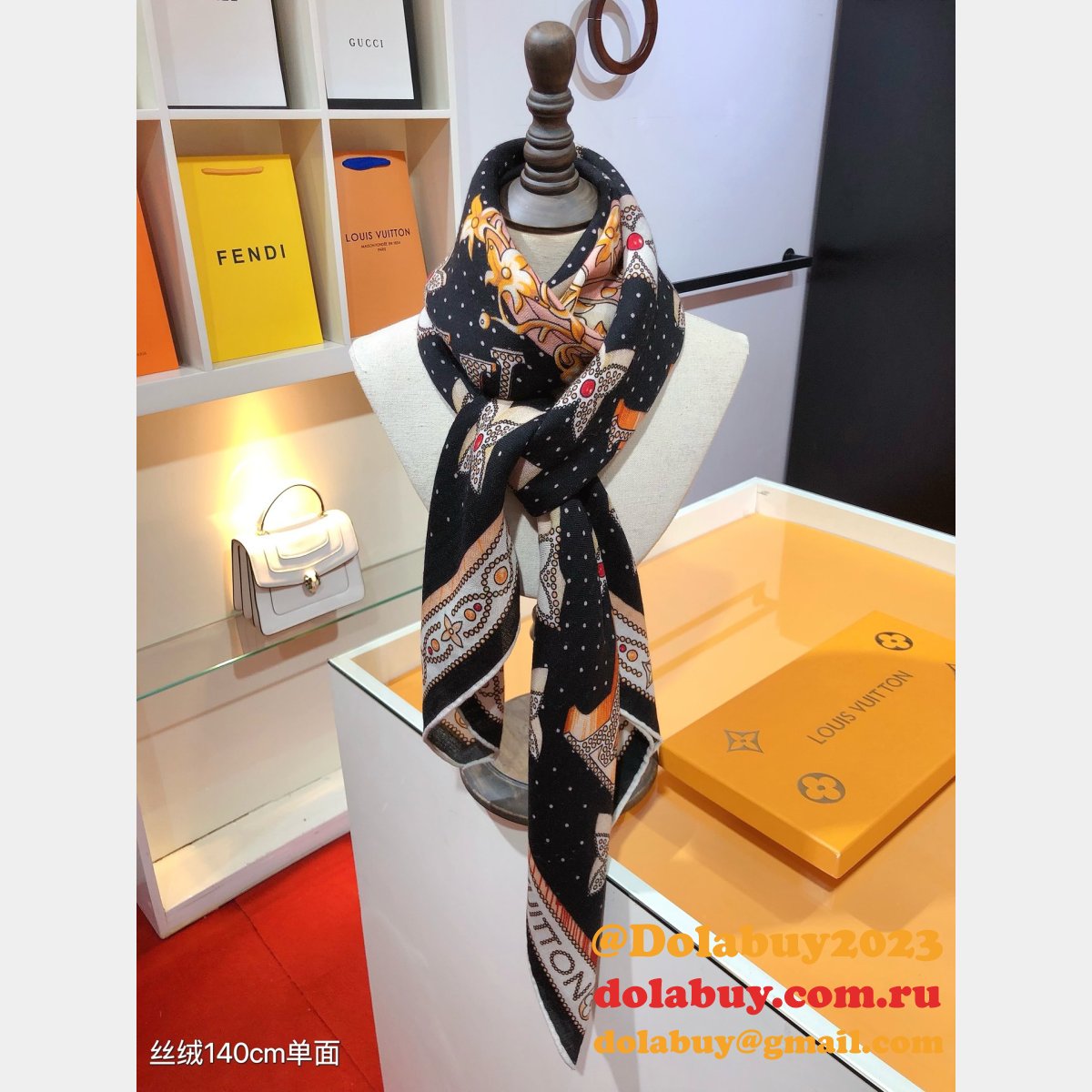 Wholesale Designer Louis Vuittons Cashmere Scarf