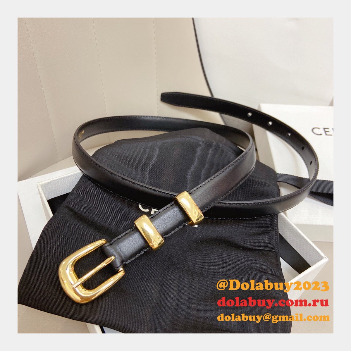 Designer Celine 18mm Replica Belts AAA Dolabuy