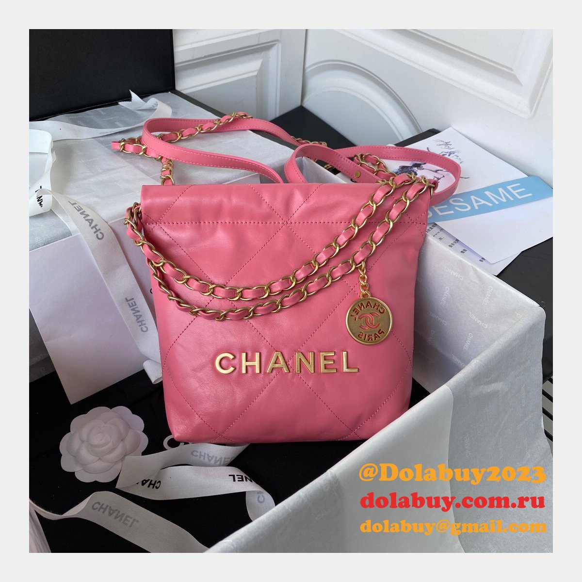 New Fashion AS3263 Shiny calfskin Designer Replica Handbag 20CM