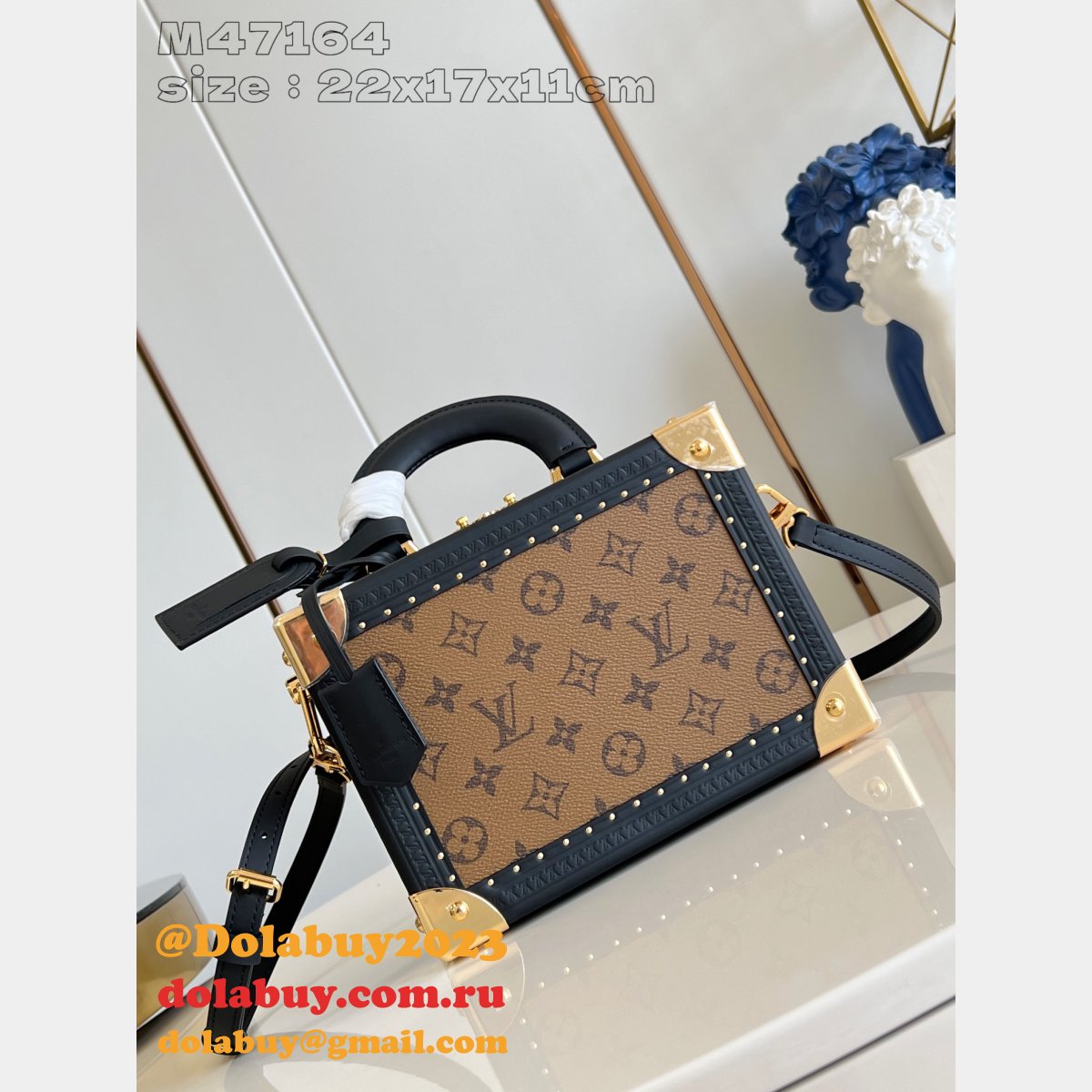 Louis Vuitton Inspired M47164 Petite Valise Monogram Reverse Bag