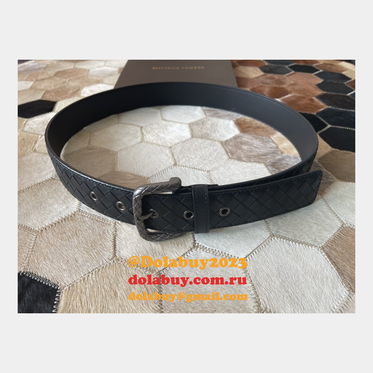 duplicate fashion b0tte*a Ven*ta replica belt 40mm