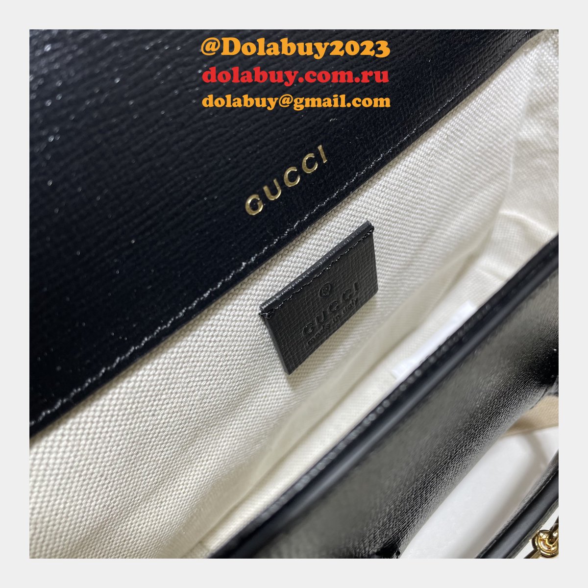fake G*u*i horsebit 1955 mini black 658574 bag