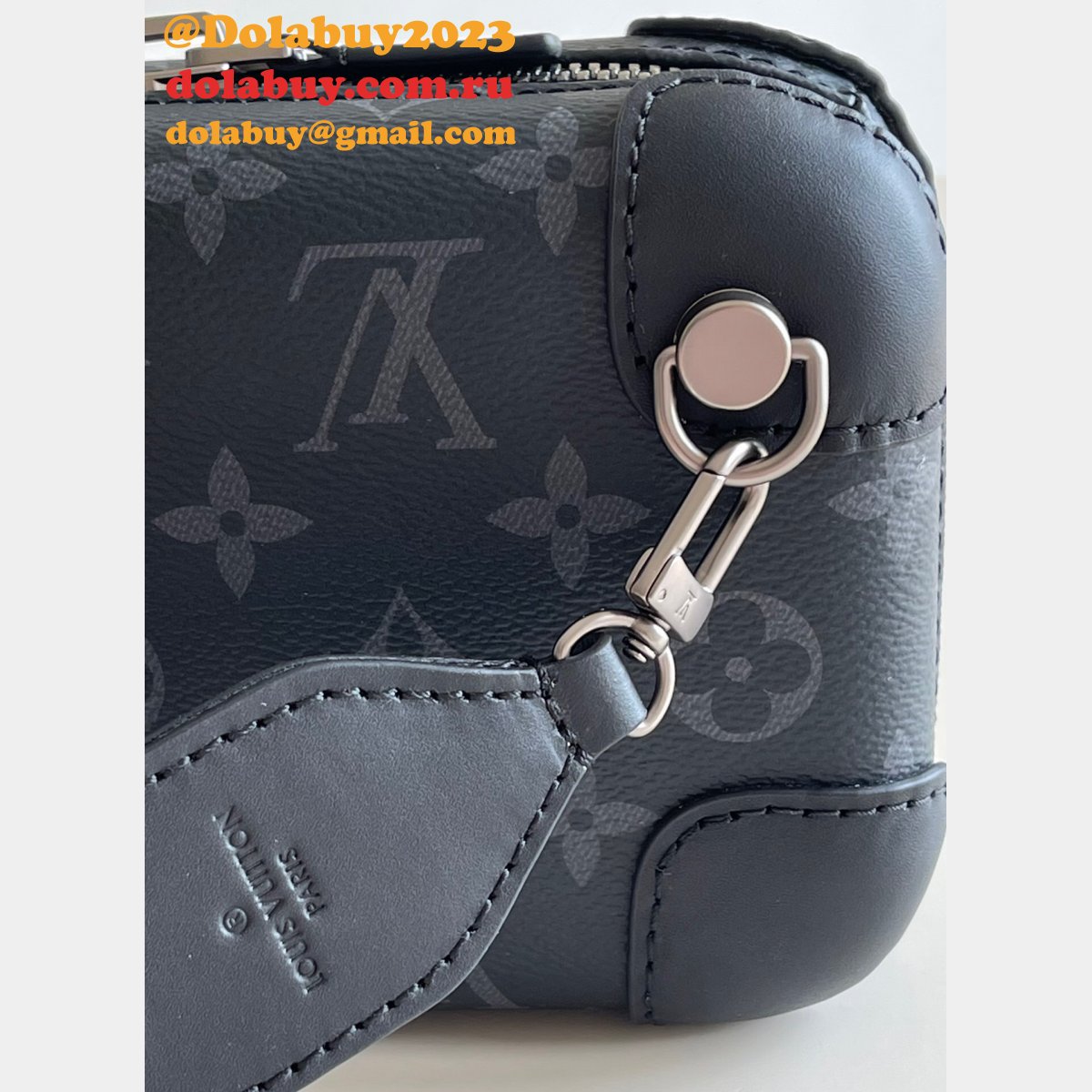 2022 Shop Louis Vuitton Replica Horizon Clutch Monogram Eclipse M45579 Bags