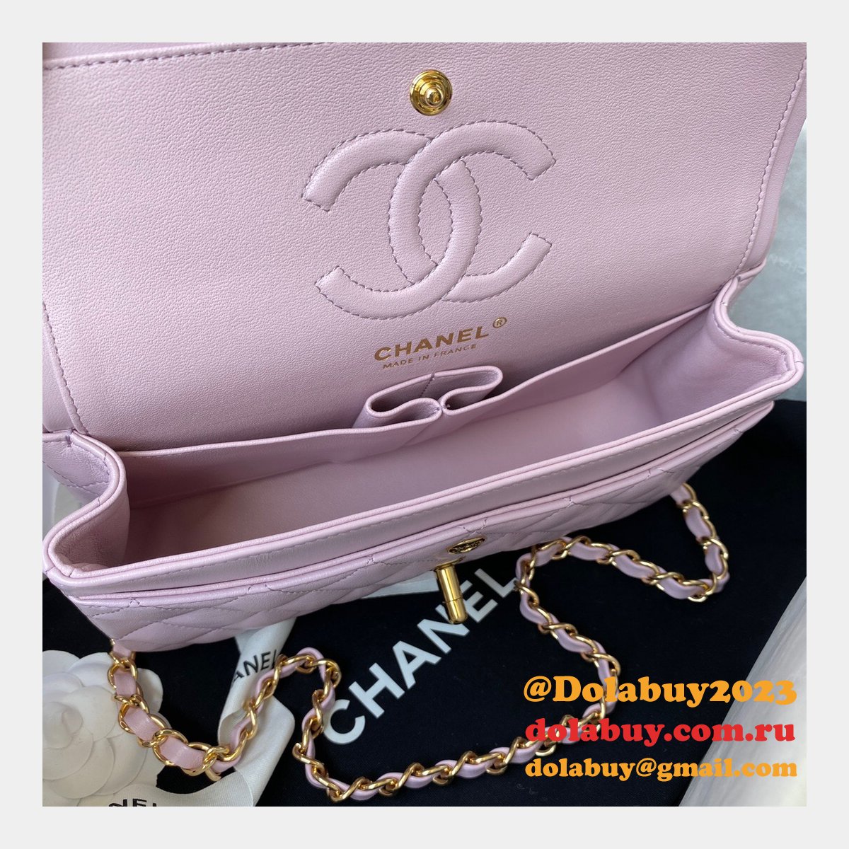 High Quality Replica Lambskin Classic Flap CF 23cm Bag