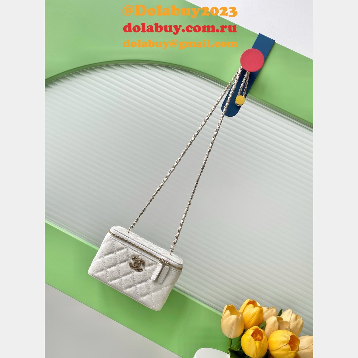 Luxury Long Vanity AP4530 Replica Chain Shiny Bag