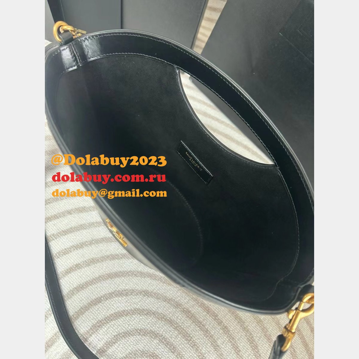 Best Saint Laurent Inspired 791069 Mini Shopping Black Bag
