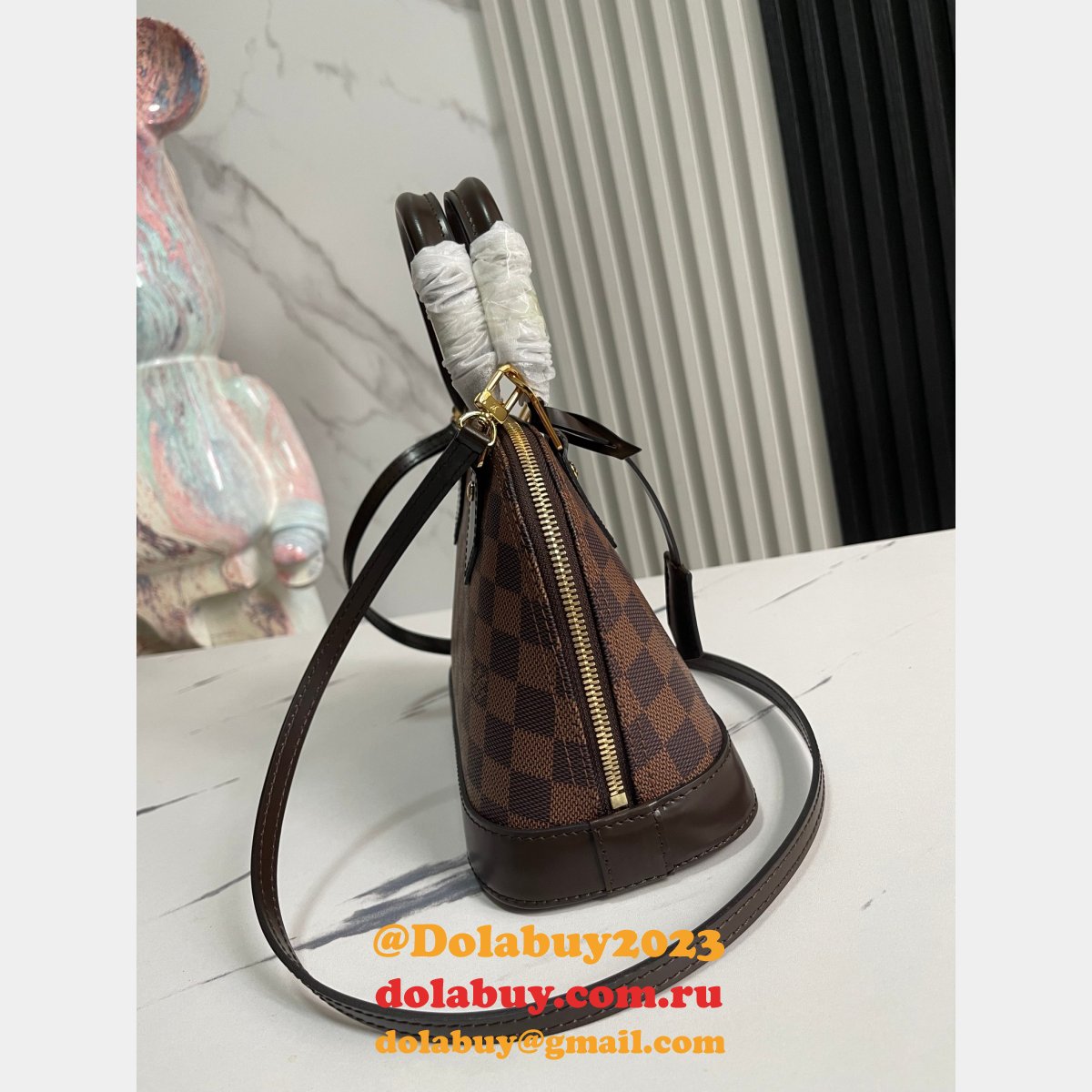 Louis Vuittons Fake Alma BB Designer Mini Top Handle N41221 Bag
