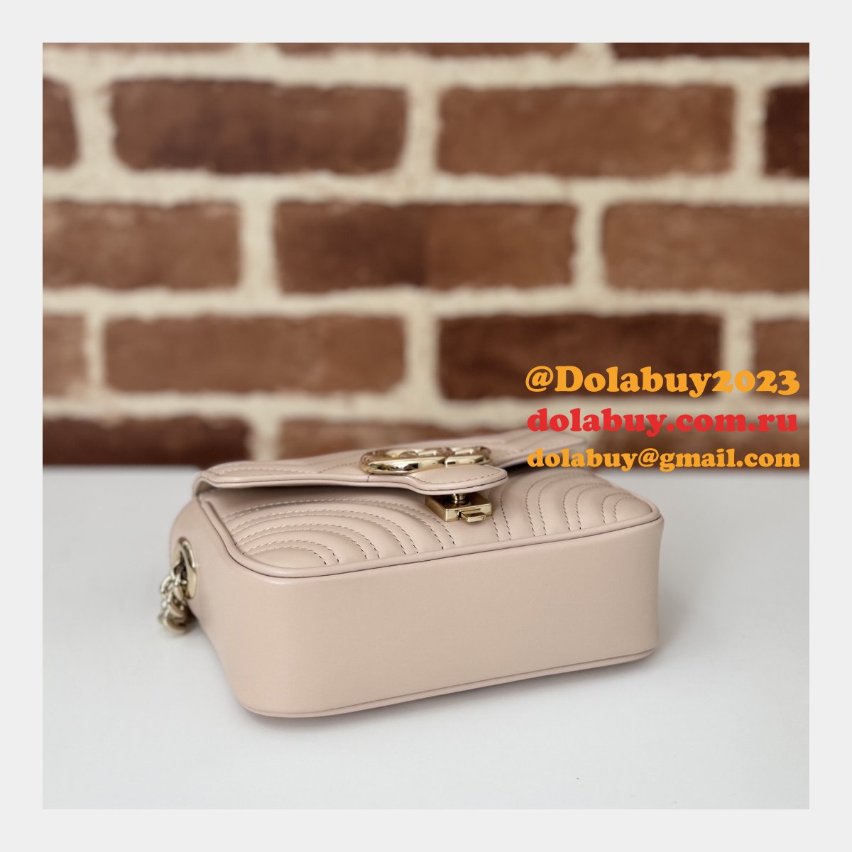 G*u*i luxury 1:1 gg marmont 811238 copy bags