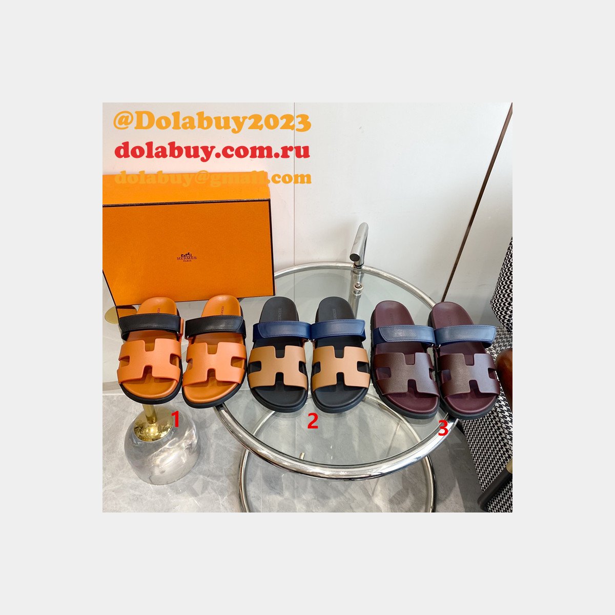 Luxury hermes men Chypre sandal Fashion