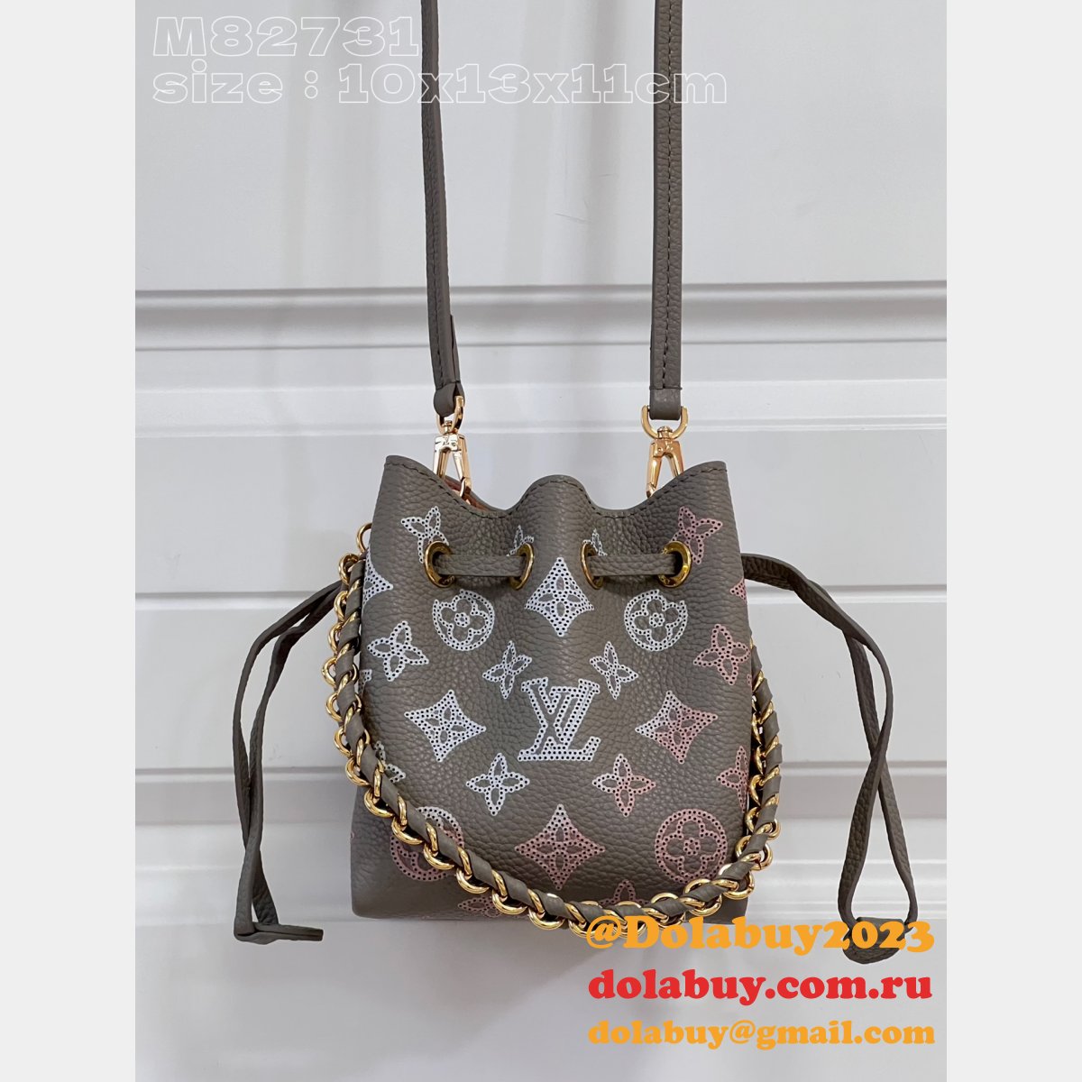 Luxury Pico Bella Mahina M82731 1:1 Gray Louis Vuitton Replica Bag